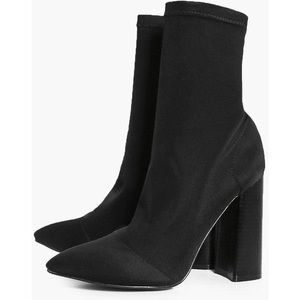Black Neoprene Sock Booties